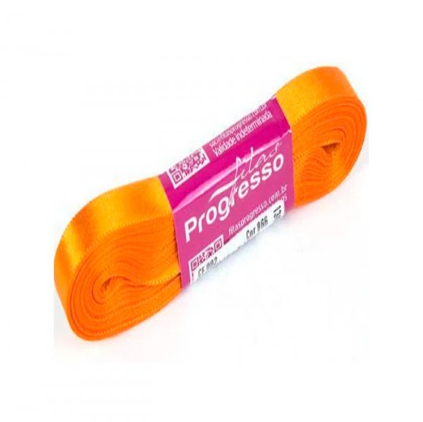 Fita Cetim N°9 Cor066 Laranja (38Mmx10M) - Fitas Progresso