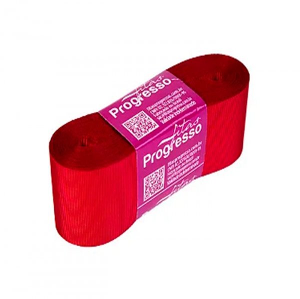 Fita Cetim N°9 Cor209 Vermelho (38Mmx10M) - Fitas Progresso