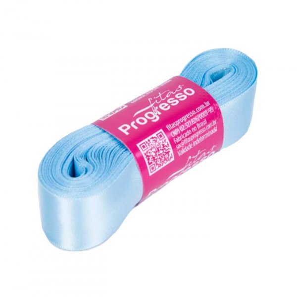 Fita Cetim N°9 Cor212 Azul Bb (38Mmx10M) - Fitas Progresso