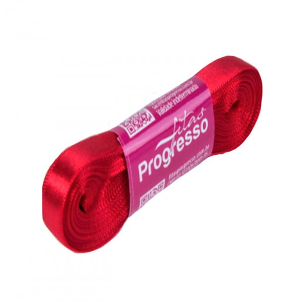 Fita Cetim N°2 Cor 209 Vermelho (10Mmx10M) - Fitas Progresso