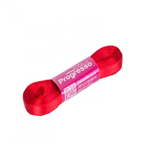 Fita Cetim Simples Cf001 209 Vermelho (10M) - Fitas Progresso