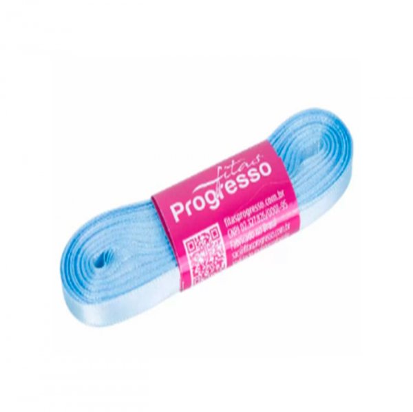 Fita Cetim Simples Cf001 212 Azul Bb (10M) - Fitas Progresso