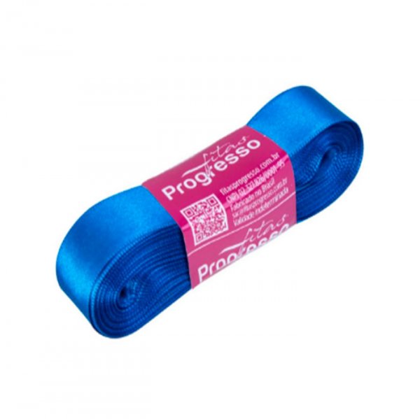Fita Cetim Simples Cf003 214 Azul Royal (10M) - Fitas Progresso