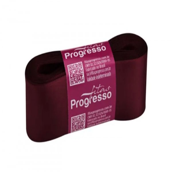 Fita Cetim Simples Cf009 1355 Marsala (10M) - Fitas Progresso