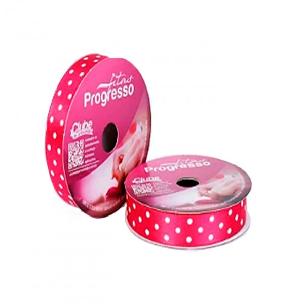 Fita Pcd Poa Rosa Claro/Branco Pcs003 (15Mm 10M) - Fitas Progresso