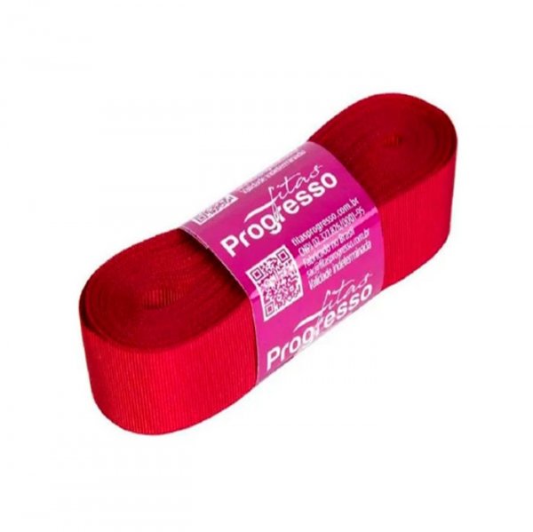 Fita Gorgurão Gp009 209 Vermelho (10M) - Fitas Progresso