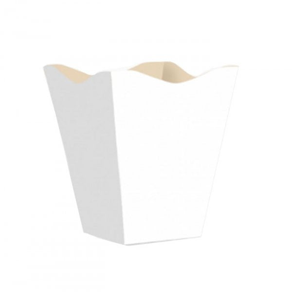 Cachepot Vintage Liso Pequeno Branco (10Un) - Regina