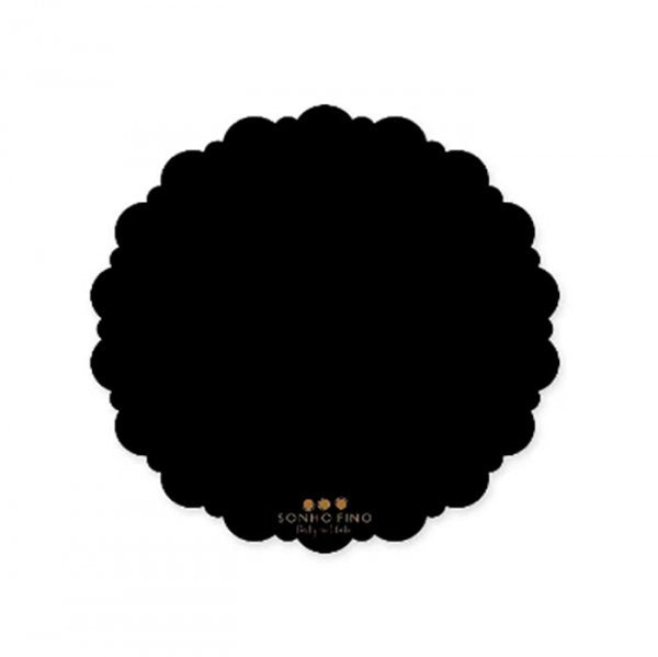 Cake Board Preto Dalia 22Cm - Sonho Fino