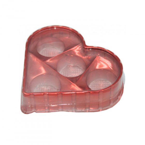 Candy Box Coração Rose Gold 4 Cavidades (10Un) - Flip