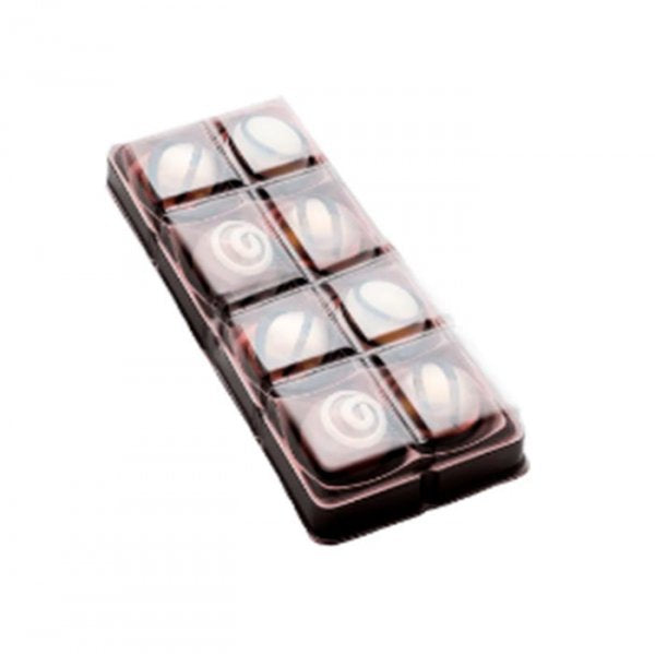 Candy Box Cores Metal Marrom 8 Cavidades (10Un) - Flip
