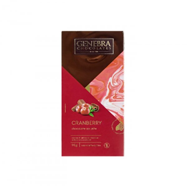 Chocolate Ao Leite Com Cranberry 90G - Genebra