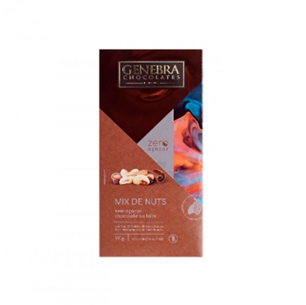 Chocolate Ao Leite Mix De Nuts 90G - Genebra
