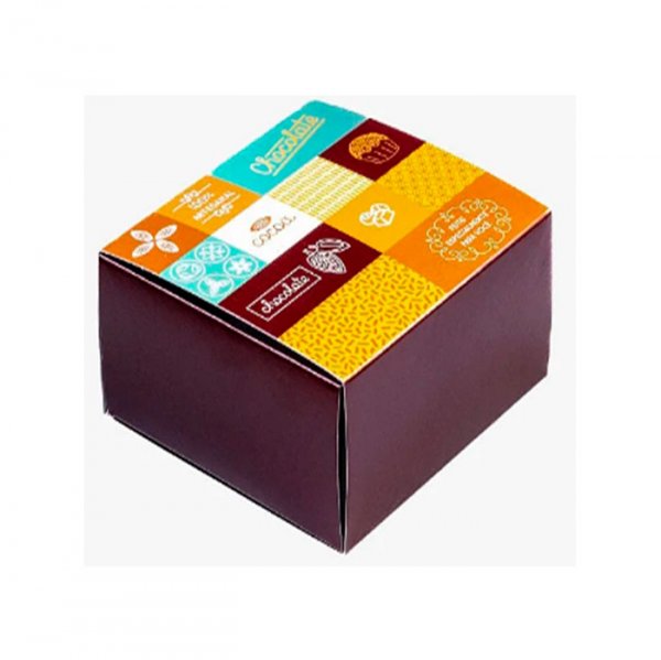 Embalagem Para 4 Brigadeiros Cacau (82X85X38) - Sulformas