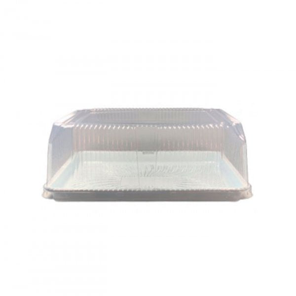 Embalagem Para Torta Retangular Preta/Branco (G70Mm) - Galvanotek