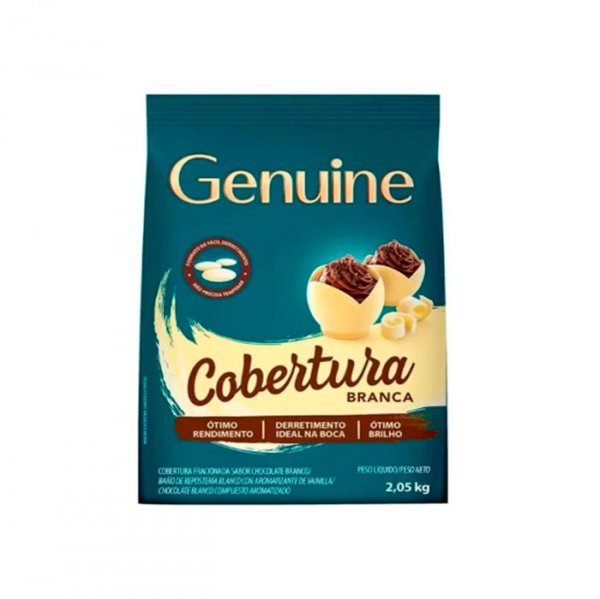 Cobertura Branca em Gotas 2Kg - Genuine