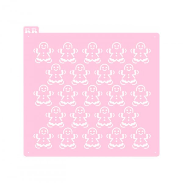 Estencil Biscoito Fundo Gingerbread 1 - R.R Oliveira