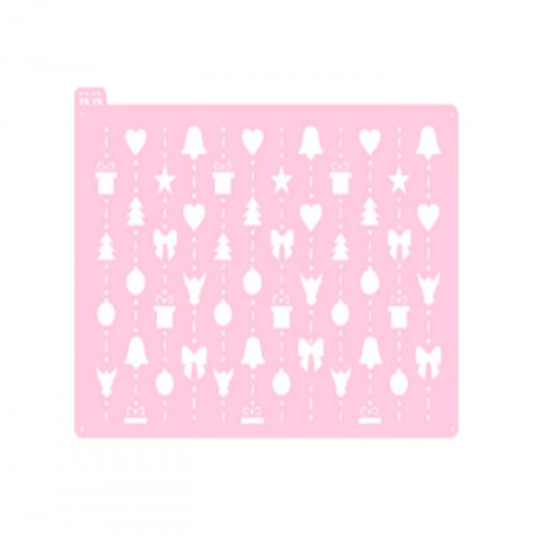 Estencil Bolo Fundo Natalino 1 - R.R Oliveira