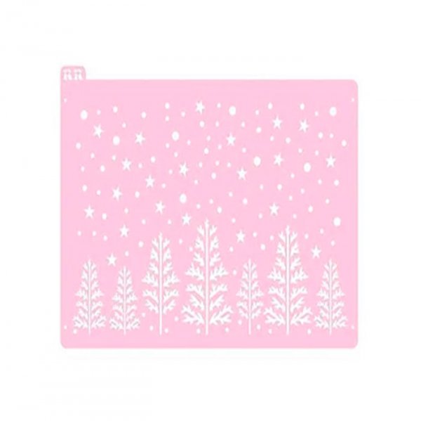 Estencil Bolo Fundo Pinheiro 2 - R.R Oliveira