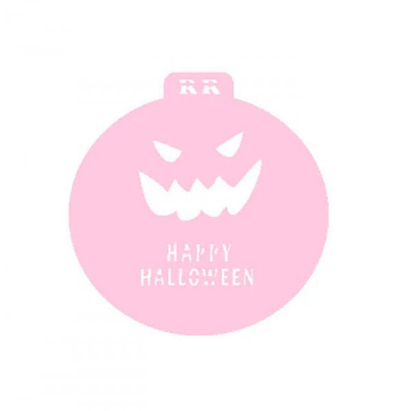Estencil Face Abobora (Happy Halloween) - R.R Oliveira