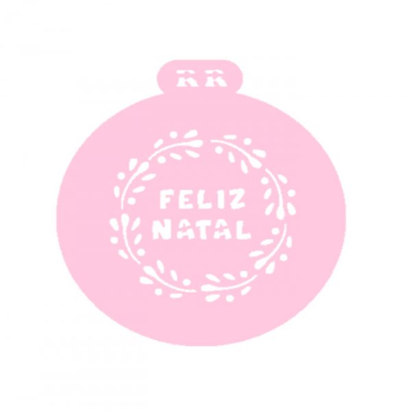 Estencil Feliz Natal - R.R Oliveira