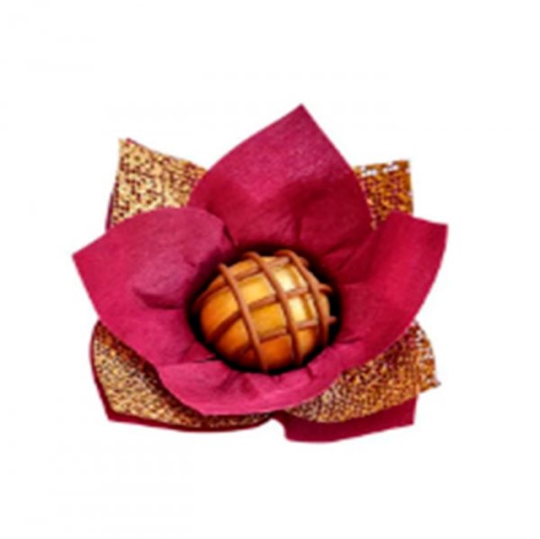 Forminha Gloria Cor Rosa Escuro Com Borda Dourada Fundo C/30Un (Gf28) - Formar Embalagens