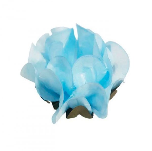 Forminha Lisa Branca Com Azul Claro C/30Un - Formar Embalagens