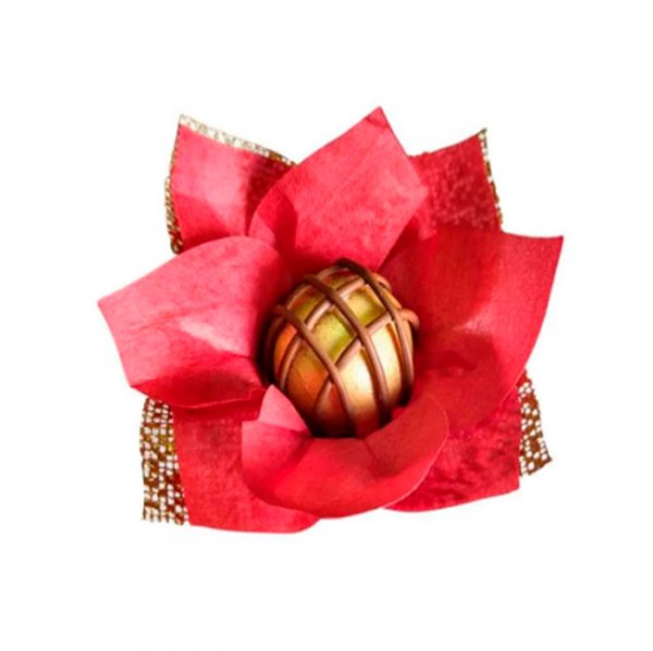 Forminha Lisa Vermelho Com Dourado C/30Un - Formar Embalagens