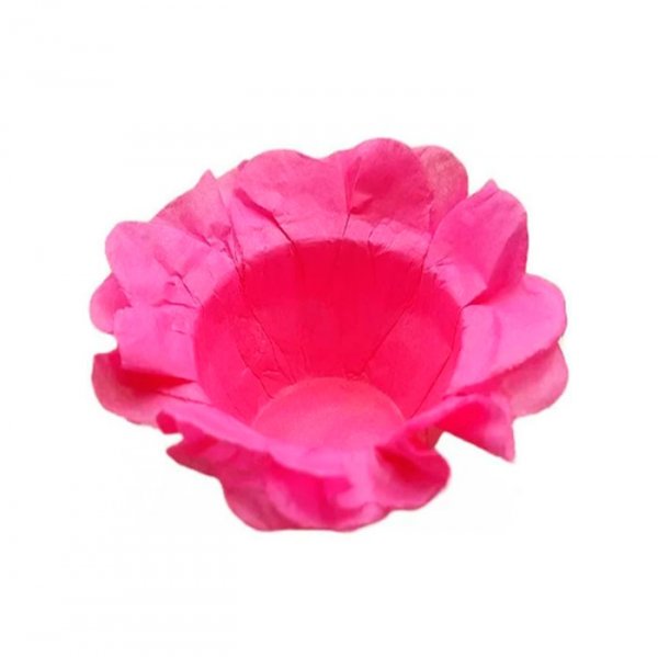 Forminha Margaridinha Rosa Escura C/40Un - Formar Embalagens