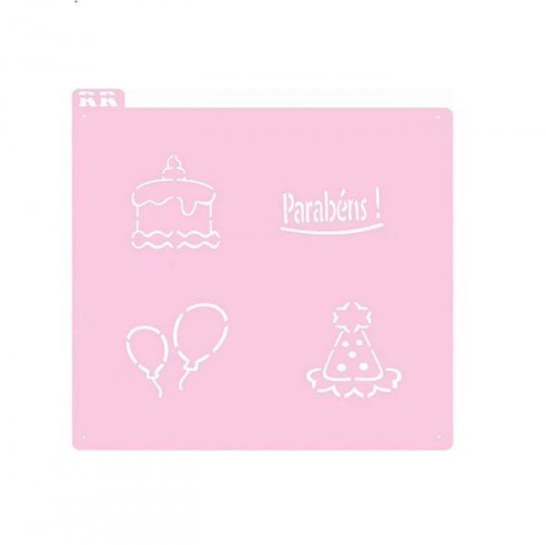 Stencil Aniversário 1 Pão De Mel/Macaron - R.R. Oliveira