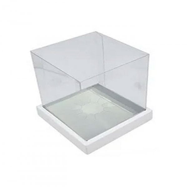 Caixa Gourmet Ovo Em Pé Branco 250G (5Un) - Crystal Forming