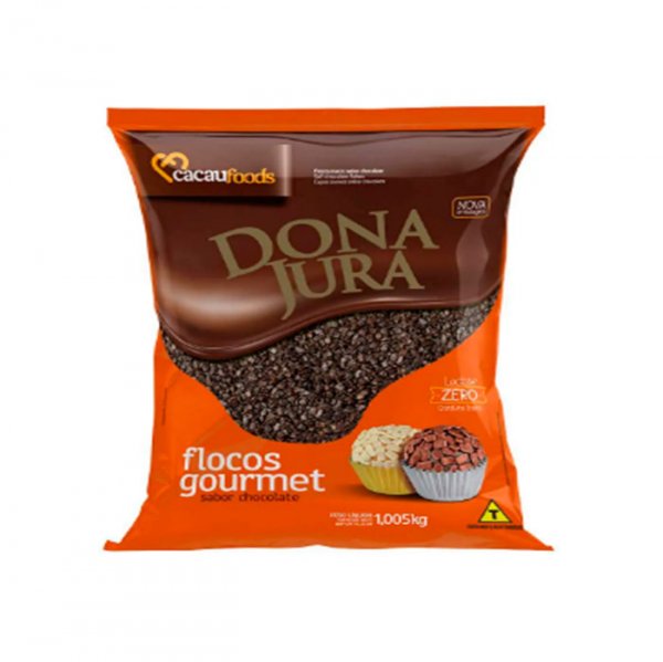 Flocos Gourmet Chocolate Zero Lactose 1,005Kg - Dona Jura