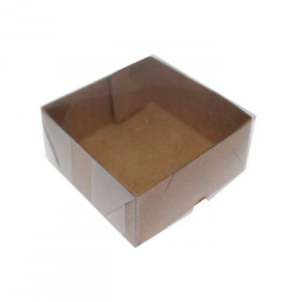 Caixa Para 4 Doces Kraft 8.5X8X.5X3.5Cm (10Un) - Yinpack