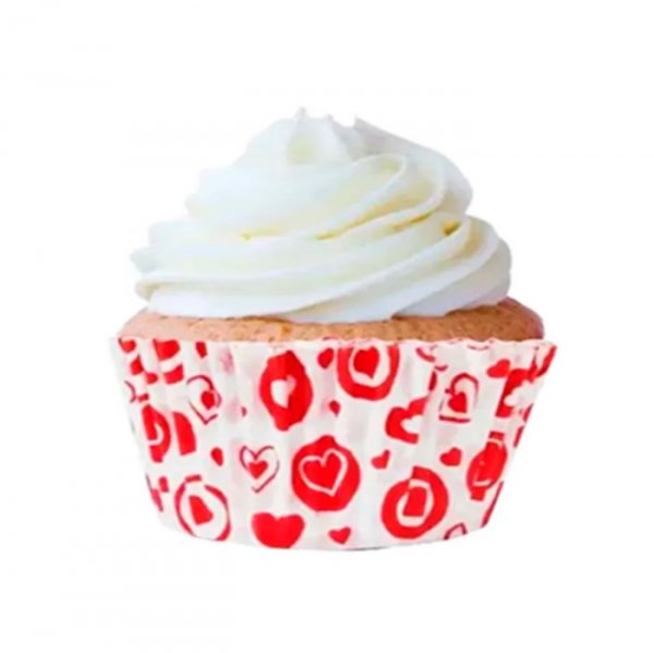Forminha Mini Cupcake Coração (C/45) - Flip