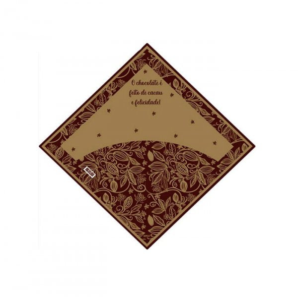 Embalagem Polipropileno Pascoa Pratica Cacau 39X39Xcm (25Un) - Xingó