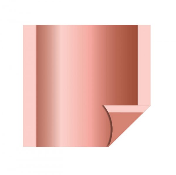 Polipropileno Dupla Face Perolado Rose Gold 69X69Cm (5Un) - Xingo