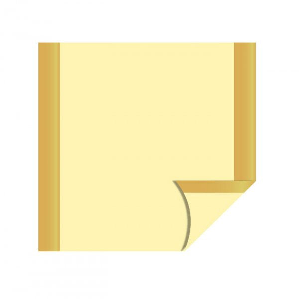 Polipropileno Dupla Face Perolado Creme Ouro 69X69Cm (5Un) - Xingo