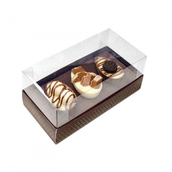 Caixa 3 Ovinhos Marrom Poa 50G (5Un) - Sulformas