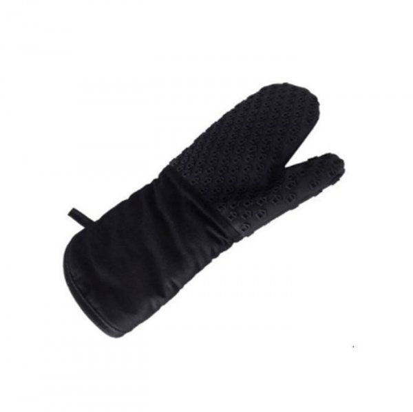 Luva De Silicone Termica Longa Preta (Eco-634) - Gedex