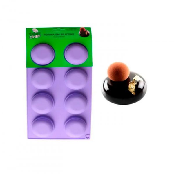 Forma De Silicone Eclipse 8 Cavidades Gmetc6 - Prime Chef