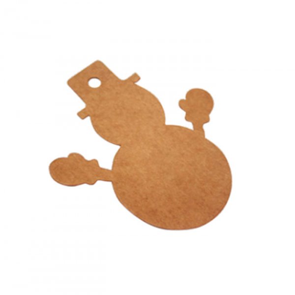 Tag Natal Kraft Boneco De Neve (10Un) - Crystal Forming