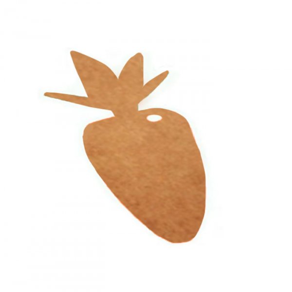 Tag Cenoura Kraft (10Un) - Crystal Forming