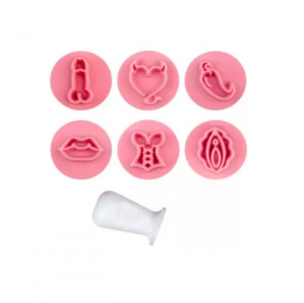 Kit Carimbo Erótico Rosa Bebe 2cm - Blue Star