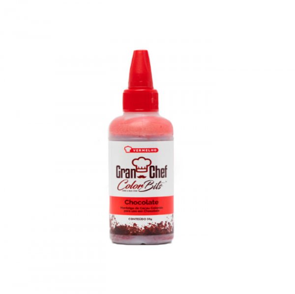 Corante Color Bits Chocolate Vermelho 50g - Gran Chef