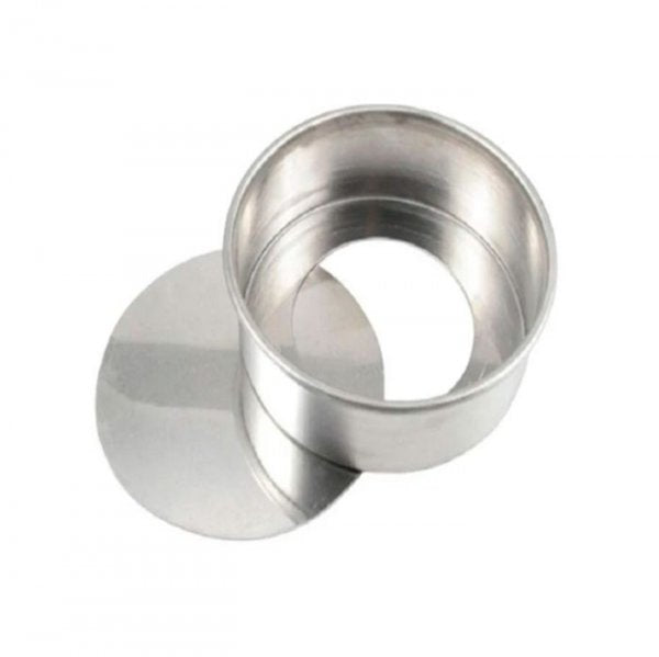 Forma Redonda (12X5Cm) Fundo Falso - Metasa