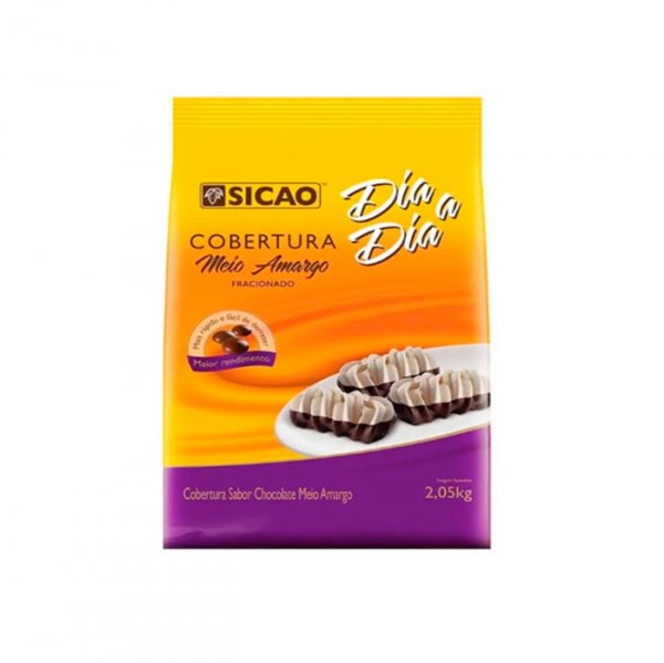 Cobertura Meio Amargo Em Gotas Dia A Dia 2.05Kg - Sicao