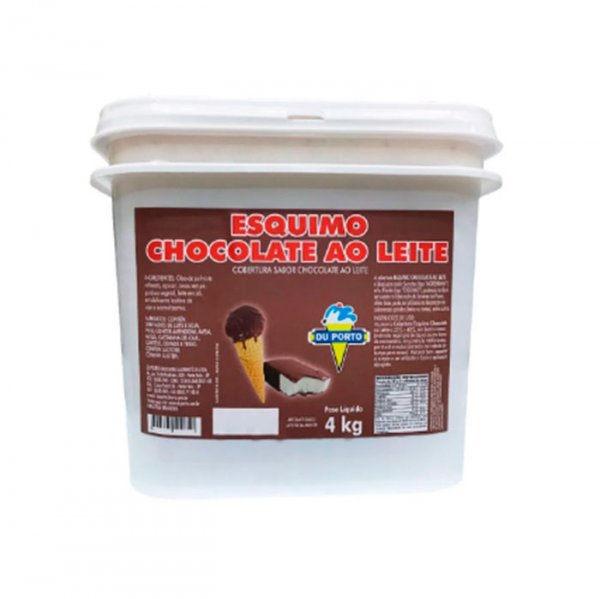 Cobertura Esquimó Chocolate Ao Leite 4Kg - Du Porto