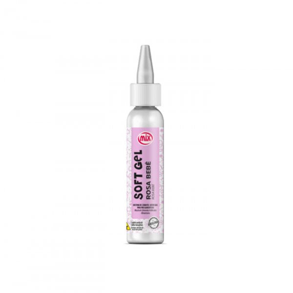 Corante Soft Gel - Rosa Bebê - 25G - Mix