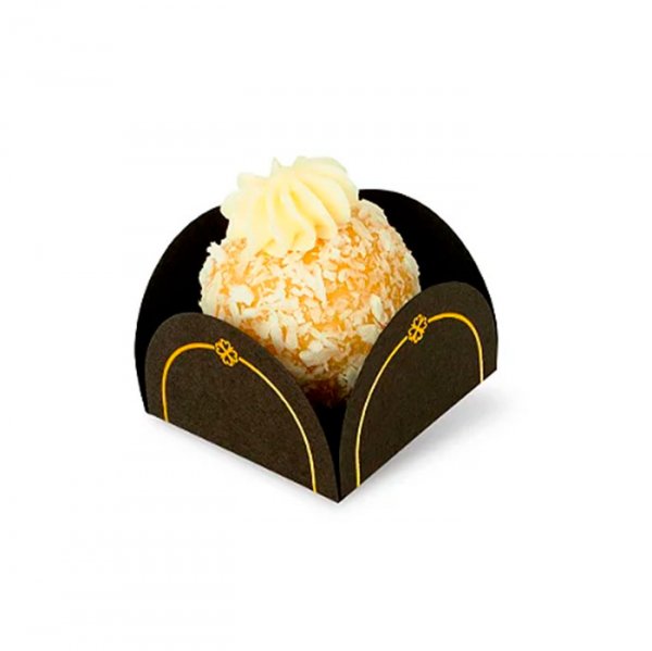 Forminha 4 Petalas Marrom Fiori (50Un) - Sulformas