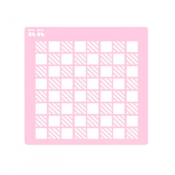 Stencil Biscoito Xadrez 1 Ref 4062 - R.R Oliveira