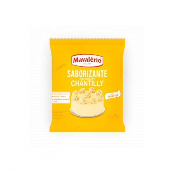Pó Saborizante Chantilly Maracuja 80Gr - Mavalerio